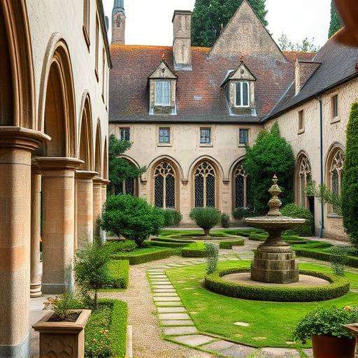 L'Abbaye aux Hommes de Caen, avec son architecture romane et son jardin paisible.